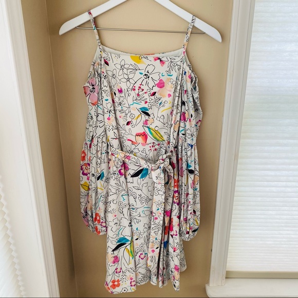 Clover and Sloane Floral Cold Shoulder Dress‎ - Picture 5 of 10